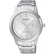 Citizen Eco-Drive Silver Tone Steel 40mm Watch AW1231-58A image