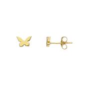 9ct Gold Butterfly Stud Earrings
