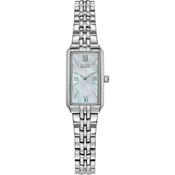 Citizen Eco-Drive Silhouette Steel Mother of Pearl Dial 26mm Ladies Watch EG2691-57D image