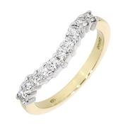 18ct Gold Ten Stones Diamond Ring image