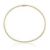 Chimento 18ct Gold Stretchable Spring Collar Necklace image