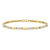 9ct Gold Cubic Zirconia Bar Bracelet image