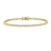 9ct Gold Cubic Zirconia Tennis Bracelet image
