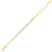 9ct Gold 22" Diamond-Cut Oval Belcher Chain image