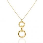 9ct Gold Circles Necklace image