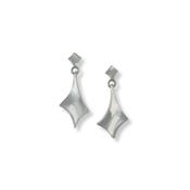 Seamus Gill Silver Twist Drop Earrings image