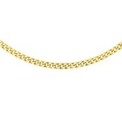9ct Gold 40 Diamond Curb Chain 18" image