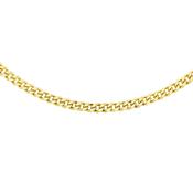 9ct Gold 40 Diamond Cut Curb Chain 20" image