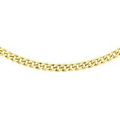 9ct Gold 90 Diamond Cut Curb Chain 51cm / 20" image
