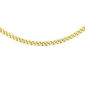 9ct Gold Diamond Cut Curb Chain 18" image
