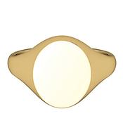 9ct Gold Medium Oval Signet Ring image
