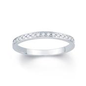 18ct White Gold Pave Set 0.15ct Diamond Ring image