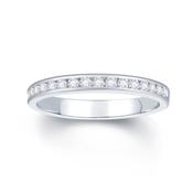 18ct White Gold Channel Set 0.25ct Diamond Ring image