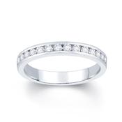 18ct White Gold Channel set 0.40ct Diamond Ring image