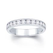 18ct White Gold Channel set 0.65ct Diamond Ring image