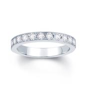 18ct White Gold Pave Set Diamond Ring image