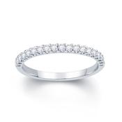 18ct White Gold Scallop Claw 0.20ct Diamond Ring image