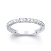 18ct White Gold Scallop Claw 0.30ct Diamond Ring image