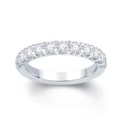 18ct White Gold Scallop Claw 0.85ct Diamond Ring image
