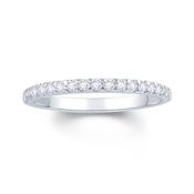 18ct White Gold Triangle Claw 0.15ct Diamond Ring image