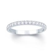 18ct White Gold Triangle Claw 0.25ct Diamond Ring image