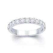 18ct White Gold Triangle Claw 0.75ct Diamond Ring image