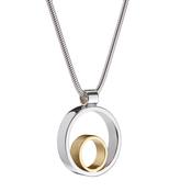 Maureen Lynch Cicrles 9ct Gold &amp; Silver Small Necklace image