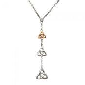 House of Lor Long Trinity Knot Necklace image