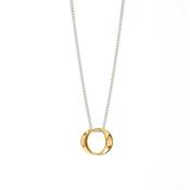 Maureen Lynch Wave 9ct Gold and Silver Necklace image