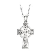 Sterling Silver Mini Celtic Cross Necklace image