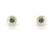 Mark Milton 9ct Yellow Gold Cubic Zirconia Stud Earrings image