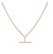 9ct Yellow Gold T-Bar 80 Hollow Belcher Chain image