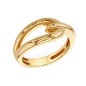 9ct Yellow Gold Hook Knot Ring image