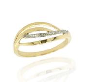 Mark Milton 9ct Yellow Gold Diamond Dress Ring image
