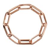 Thick Paperclip Elongated Forzatina Chain Bracelet image