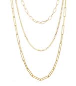 Multistrand Golden Necklace with Forzatina Chain and Grumetta image