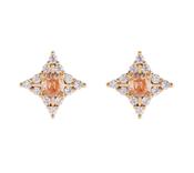 Judith Flower Earring With Colored Stones image