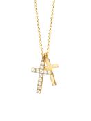 Nana Kay Genuine Gold Necklace Croix