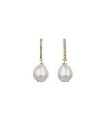 Nolshu 925 Sterling Silver Earrings with White Pearl image