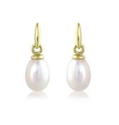 Mark Milton 9ct Yellow Gold Pearl Drop Earrings image