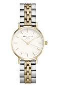 Rosefield The Small Edit White Steel Silver Gold Duo Ladies Watch