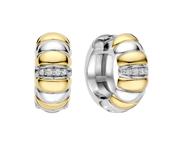 Ti Sento White Gold Plated Earrings image