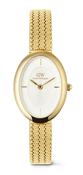 Daniel Wellington Juliette Braided Mesh White Sunray Gold Watch