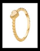 S/S G/PL Beaded Heart Ring image