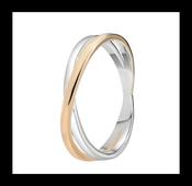 S/S G/PL Double Twist Ring image