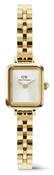 Quadro Mini Arch 3-link White Sunray Gold Ladies Watch image