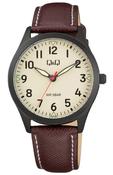 Q&amp;Q Gents Strap Chrome Watch