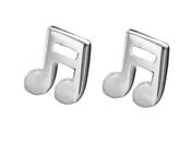 Sterling Silver Semi-Quaver Stud Earrings image