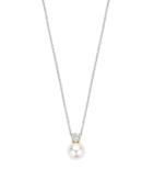 Ti Sento Zirconia Pearl Necklace