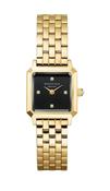 Rosefield Boxelle Black Crystals Ladies Watch